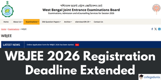 WBJEE 2026 Registration Extended Till April 8 @wbjeeb.nic.in; Check Revised Schedule